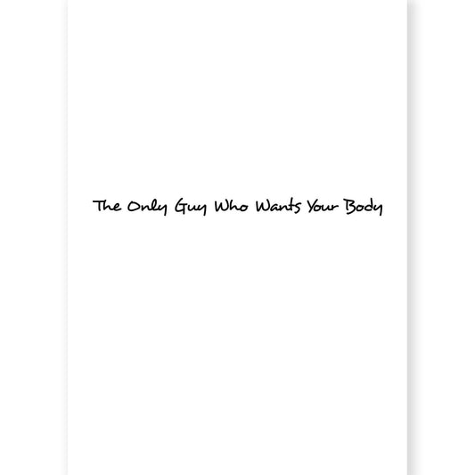 Mortician, The Only Guy Who Wants Your Body Postcard-Greeting & Note Cards-Thrum State